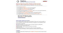 Desktop Screenshot of fr.playchess.de