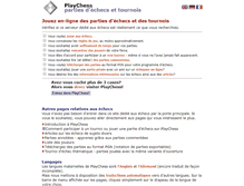Tablet Screenshot of fr.playchess.de